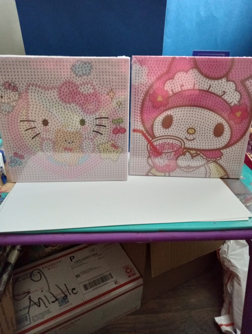 2 Diamond Art Kits Kids Crafts HK Inspired Melody Kitty Designs 0599